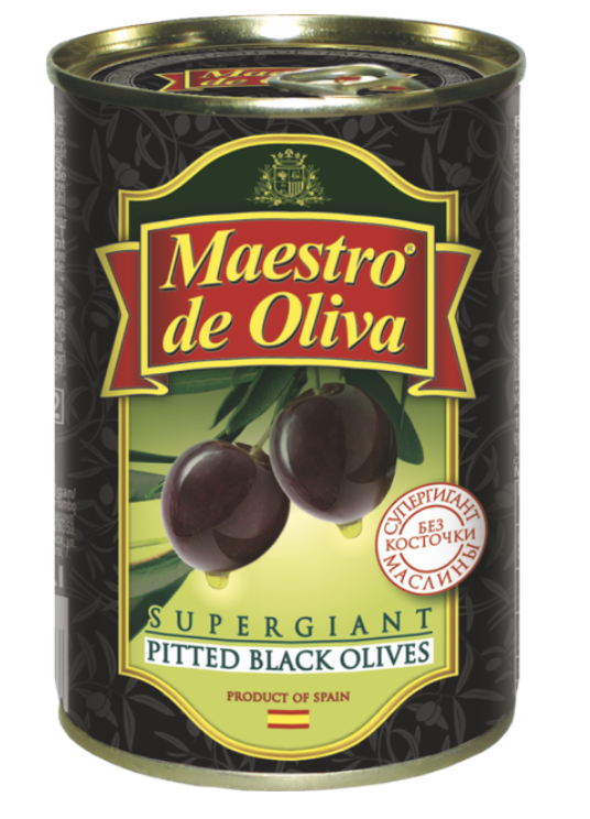 Маслини Maestro De Oliva Gigant б/кіст з/б 425г